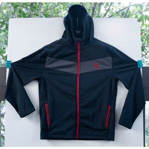 Spyder‎ Men's Full Zip Hooded Soft Shell Windbreaker Jacket Size S